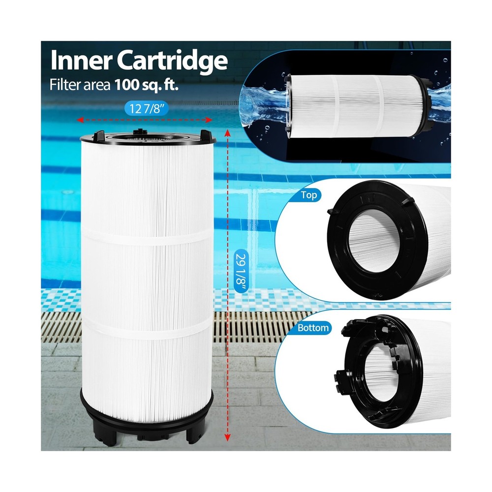 Compatible with Sta-Rite System 3 S8M150 Pool Filter Cartridge Replacement Ki...