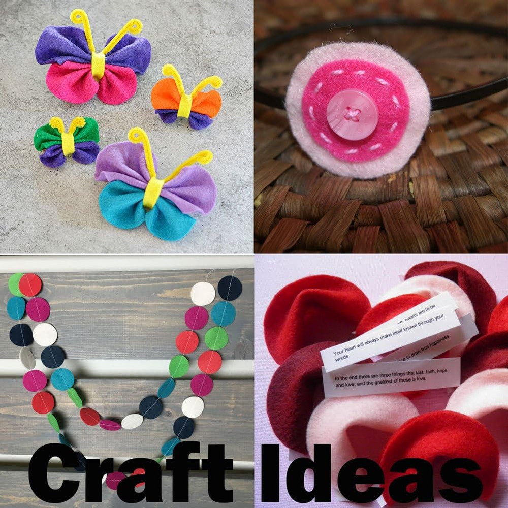 White Craft Felt Circles (2 Inch - 44pc)