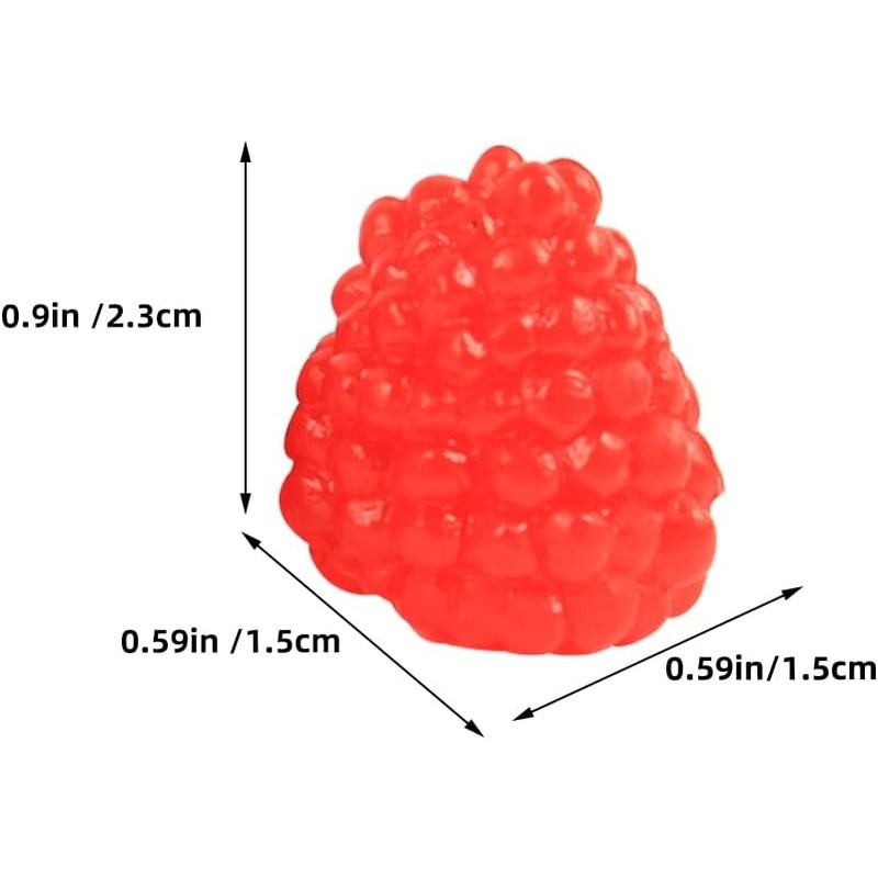 Realistic Fake Raspberry Decoration Model Home Kitchen Bar Display Props New
