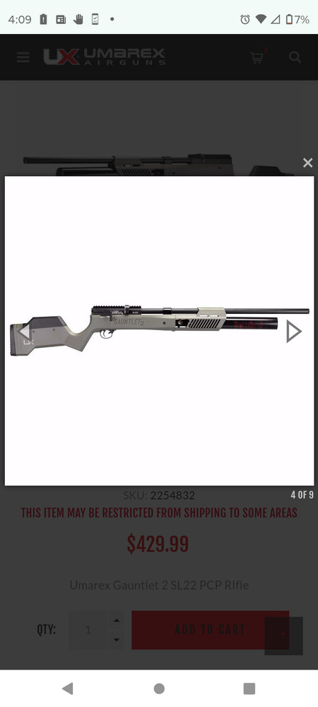 umarex gauntlet sl 22