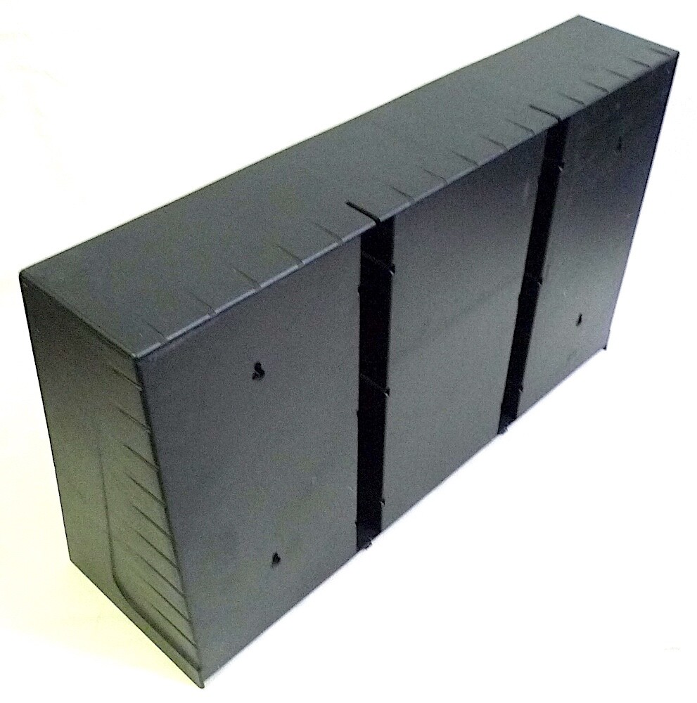 Black 60 CD Holder Stackable Wall-Mountable Organizing Shelf Storage Rack (B)