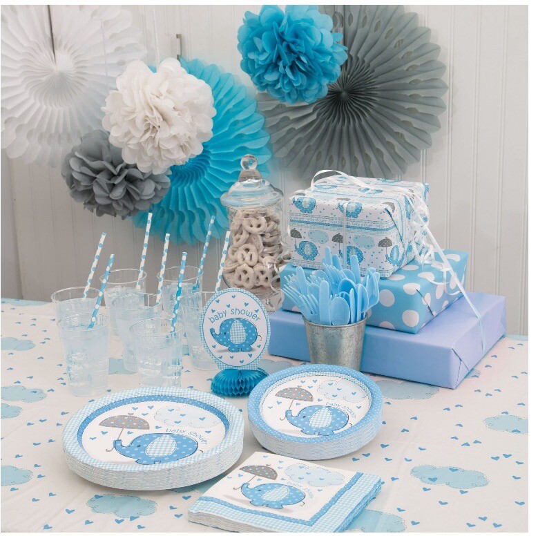 Baby Shower TABLECOVER Party Tableware Plastic Tablecloth Boy