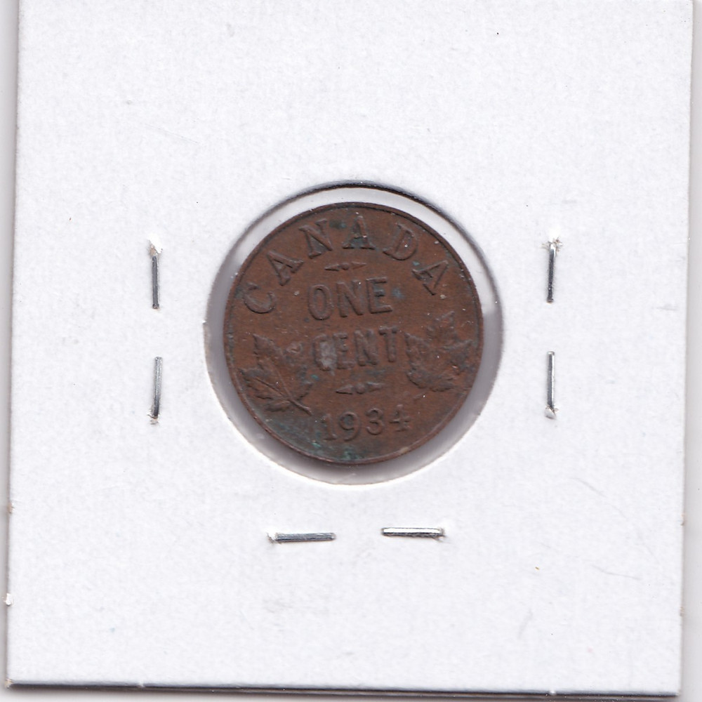 1934 Canada 1 Cent L17B