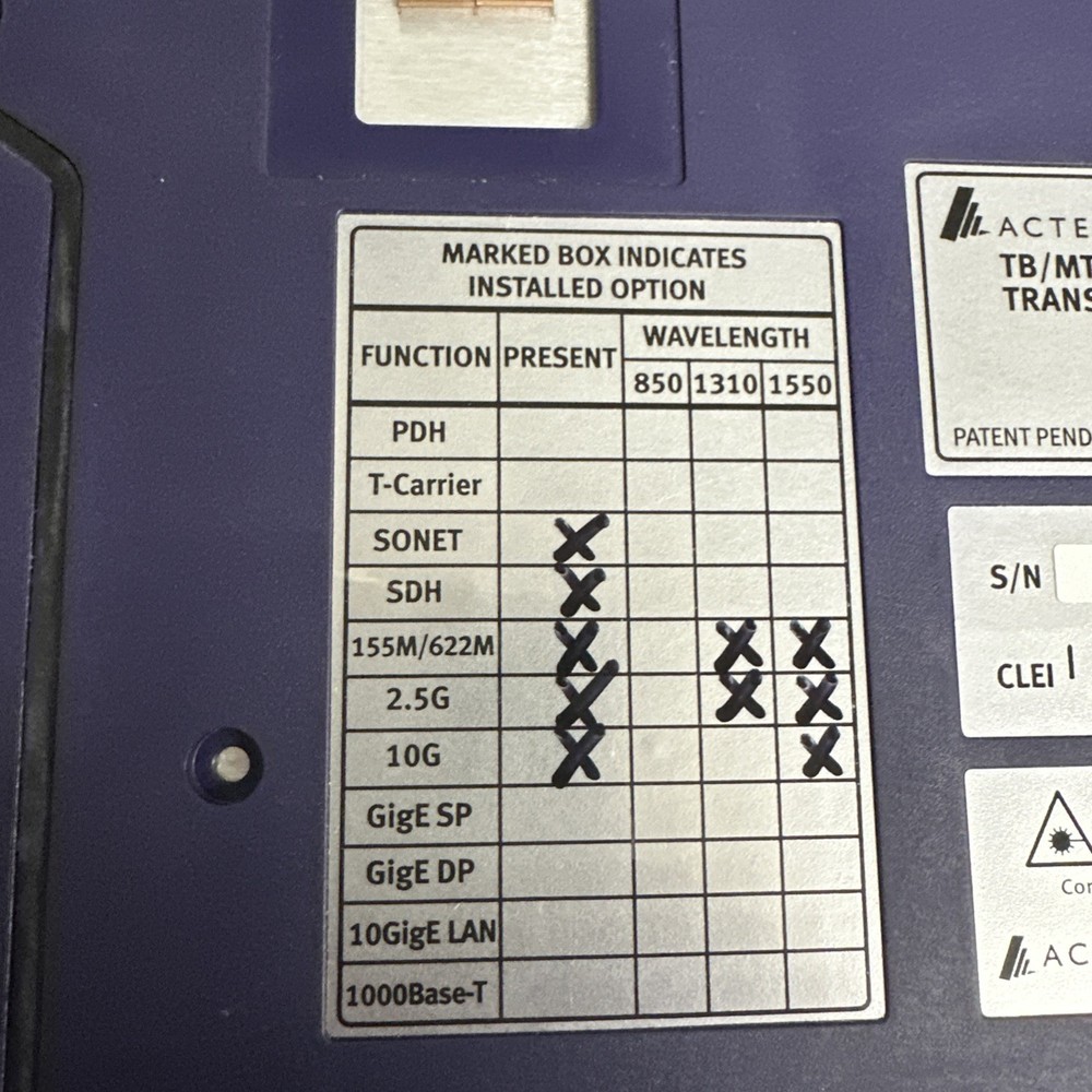 VIAVI/JDSU MT8000 With Bert Module