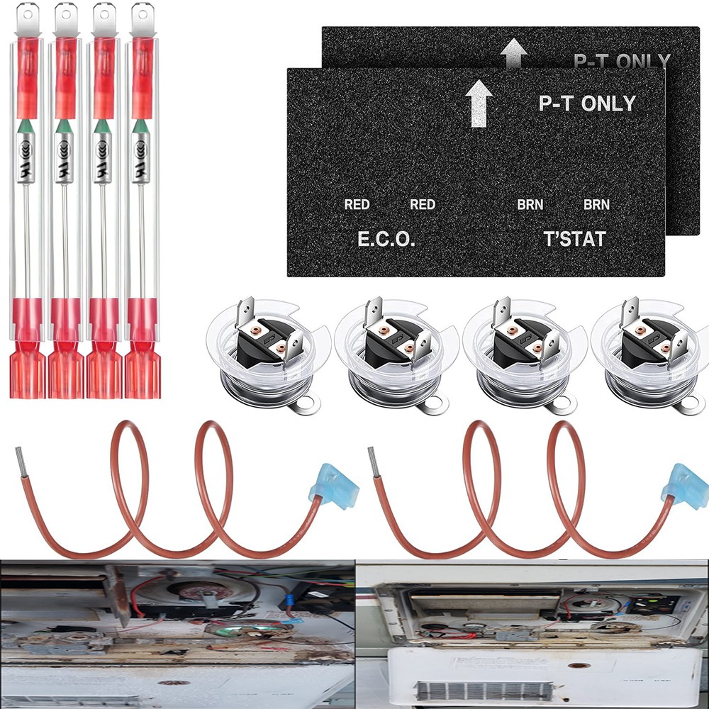 RV Water Heater Thermal Cutoff Kit with ECO Thermostat for Atwood 91447 93866