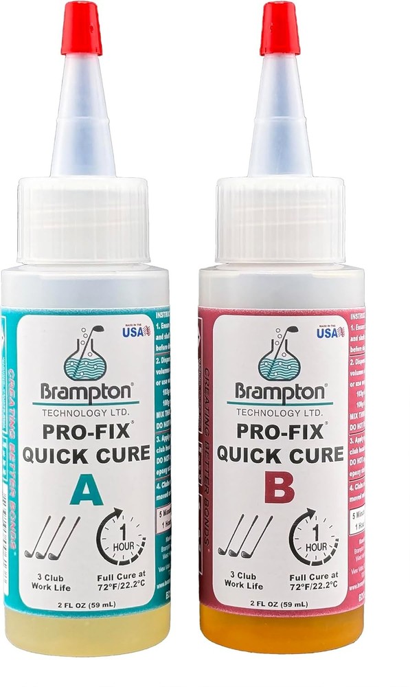 Brampton PRO-FIX Quick Cure Golf Epoxy, 5-Min Work Life, 4 Ounce,