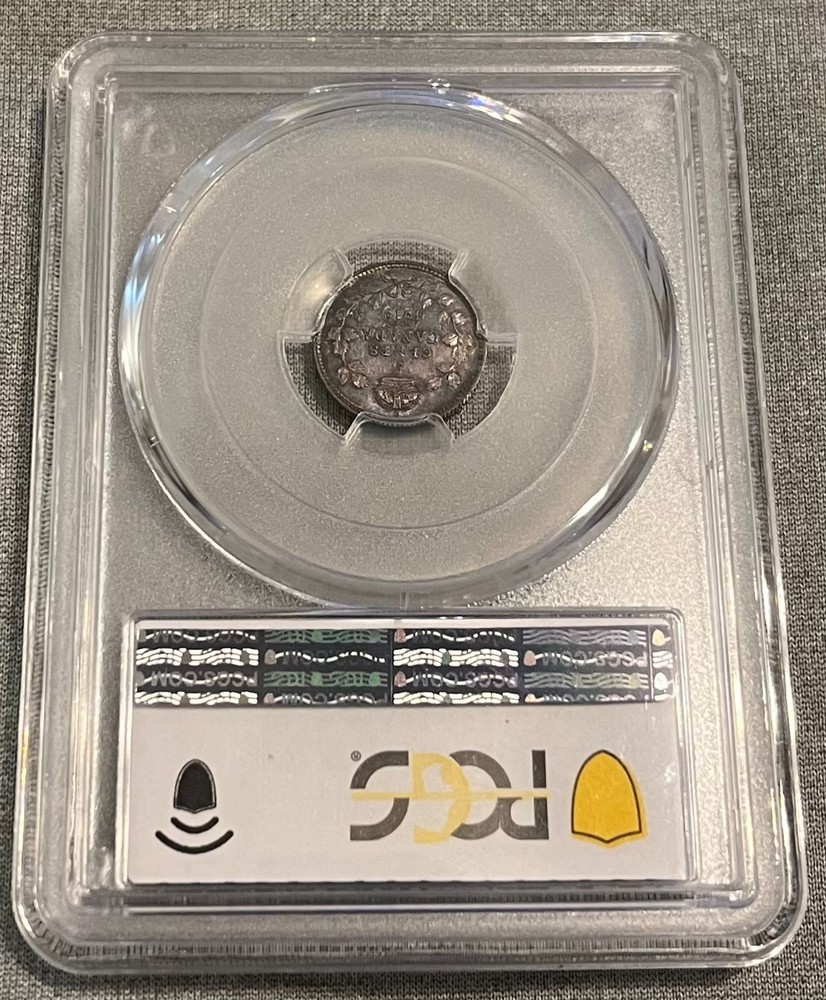 1919 Canada 5 Cents PCGS MS 63 Beautiful Toning