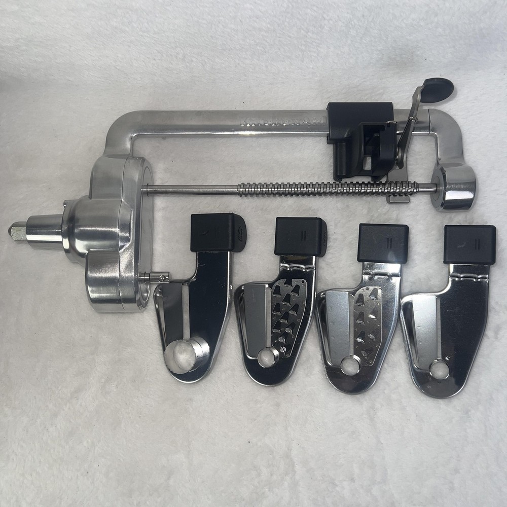 KitchenAid Spiralizer Stand Mixer Attachment Set Silver KSM1APC NOT COMPLETE