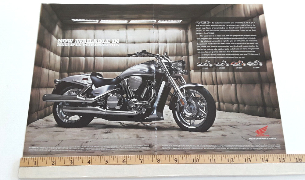 2006 HONDA VTX 1800 ORIGINAL 2 PAGE AD
