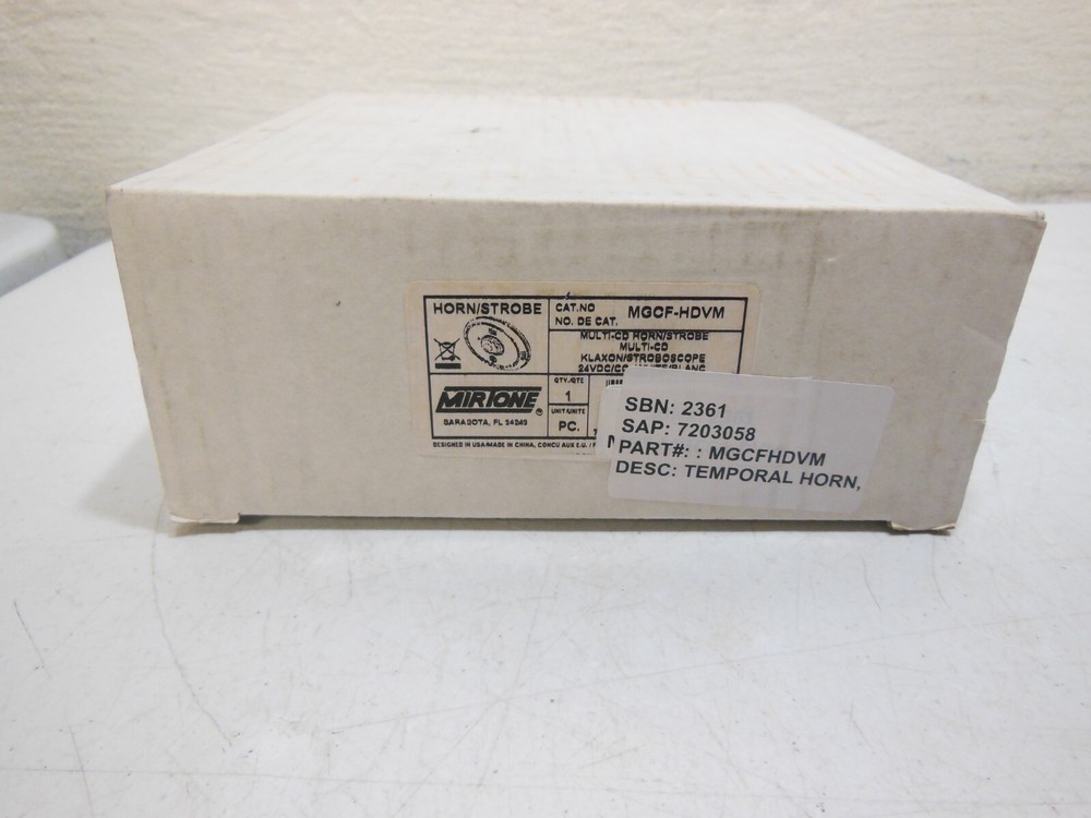 Edwards Miritone MGCF-HDVM Horn Strobe - New
