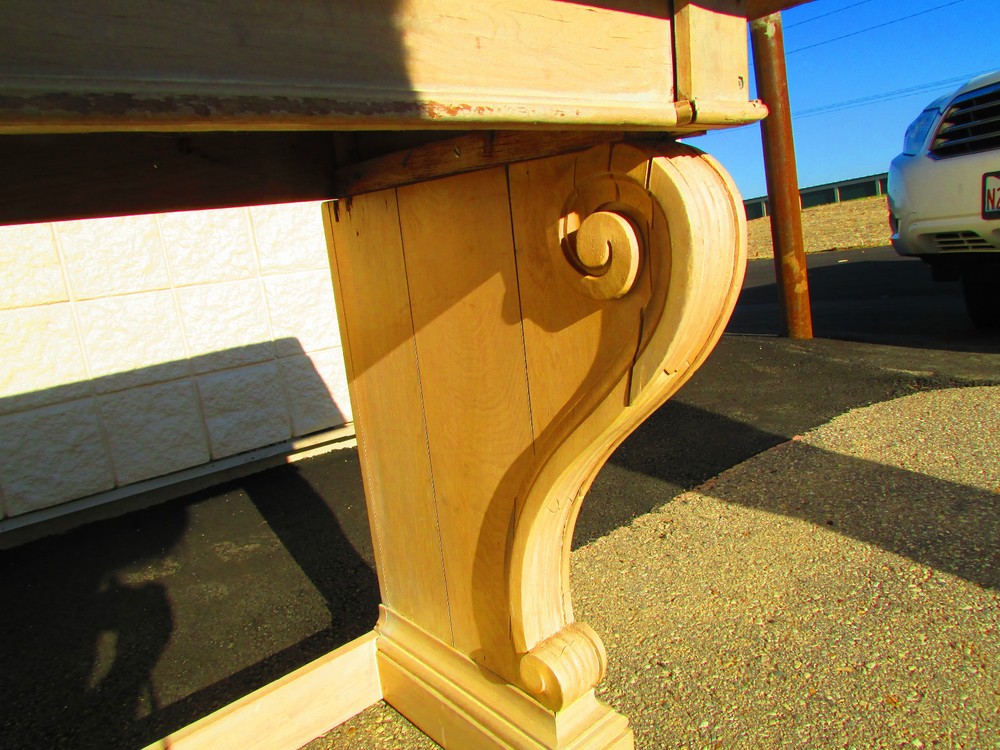 Unusual Antique Italian Credenza Buffet Sideboard