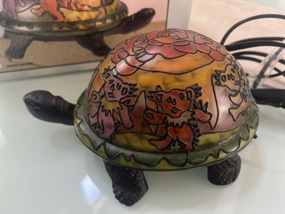 GRATEFUL DEAD Bear Turtle Lamp 2005 With box