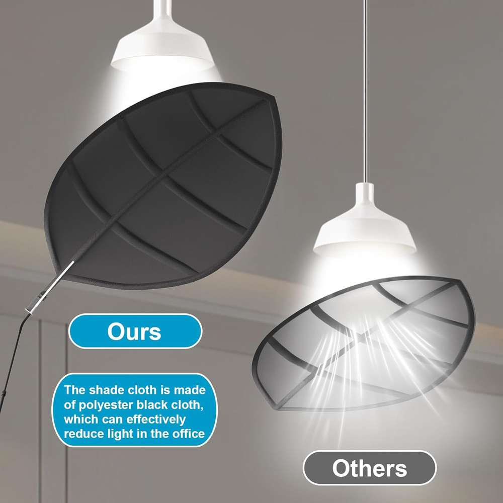 Cubicle Desk Light Shield - Overhead Light Blocker for Office Privacy