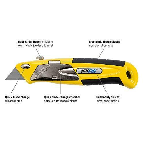 Pacific Handy Cutter QBA375 Autoloading Utility Knife, Automatic Blade Changing,