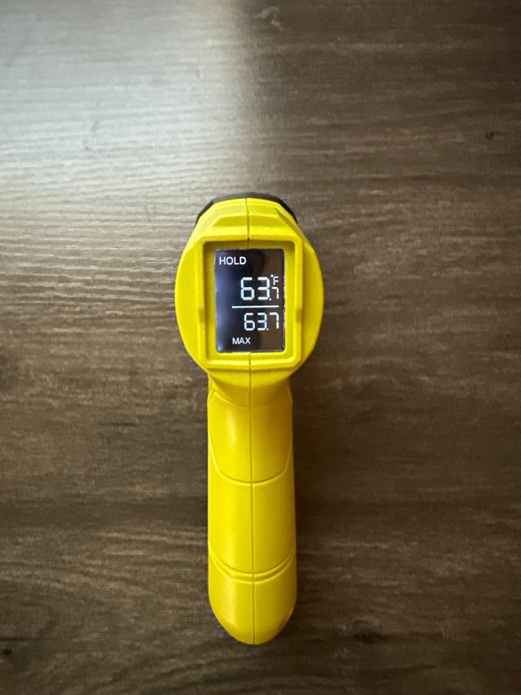 Ryobi temperature reader Laser