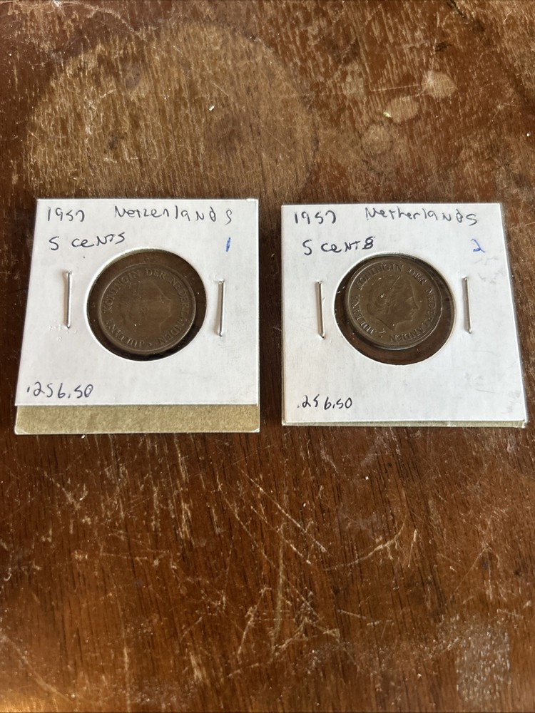 2 1957 Netherlands 5 Cent