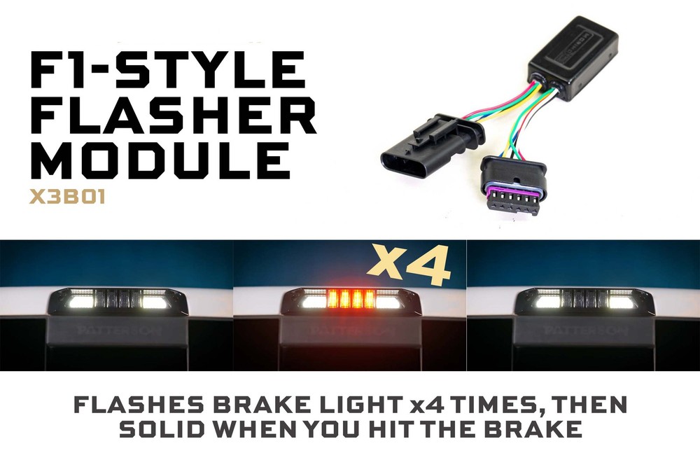 Morimoto X3B LED Third Brake Light: F1 Rapid-Flash Module