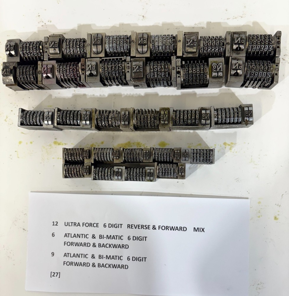 Numbering Machines for Letterpress-Mix Models