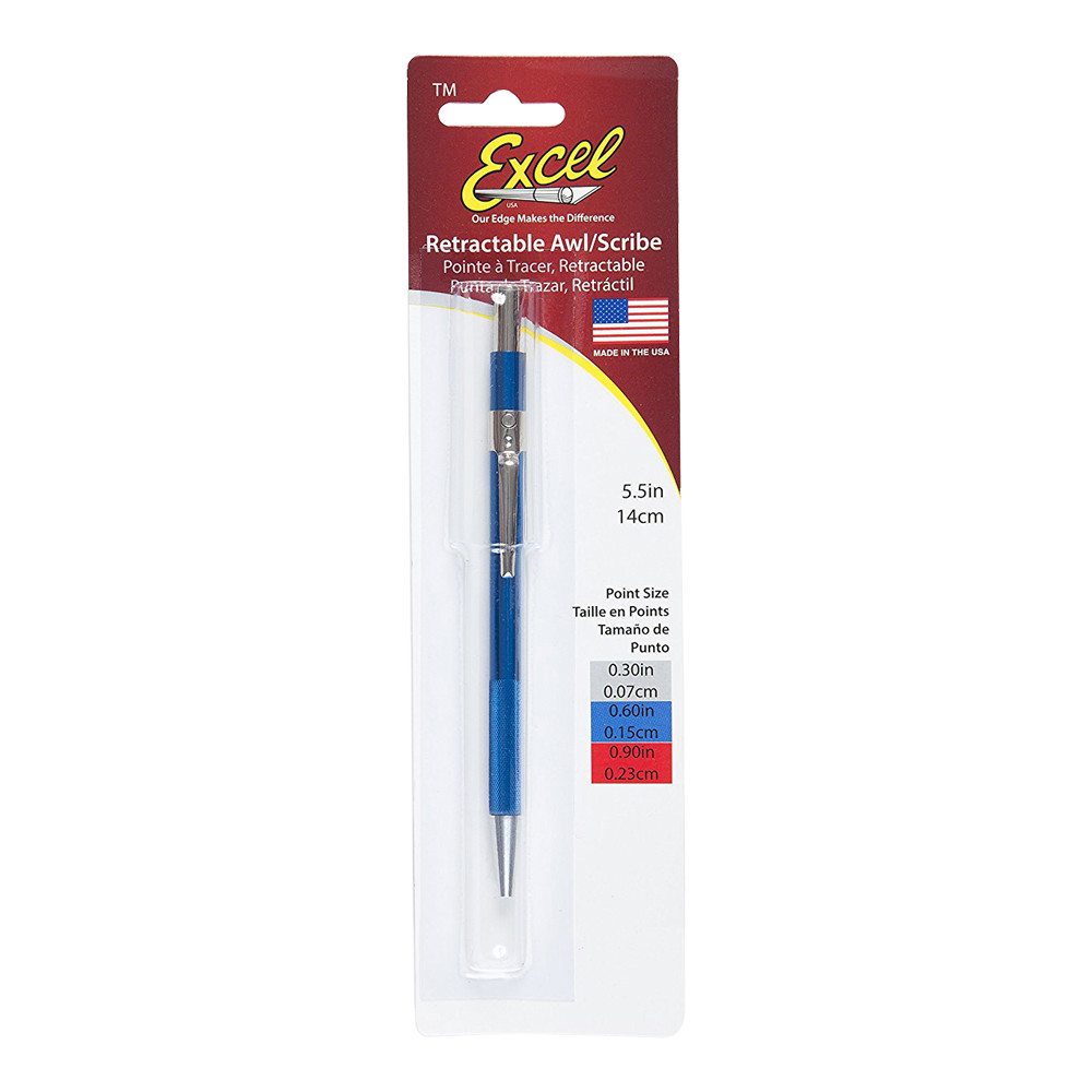 Excel 16050 Retractable Awl/Scribe .060 Blue