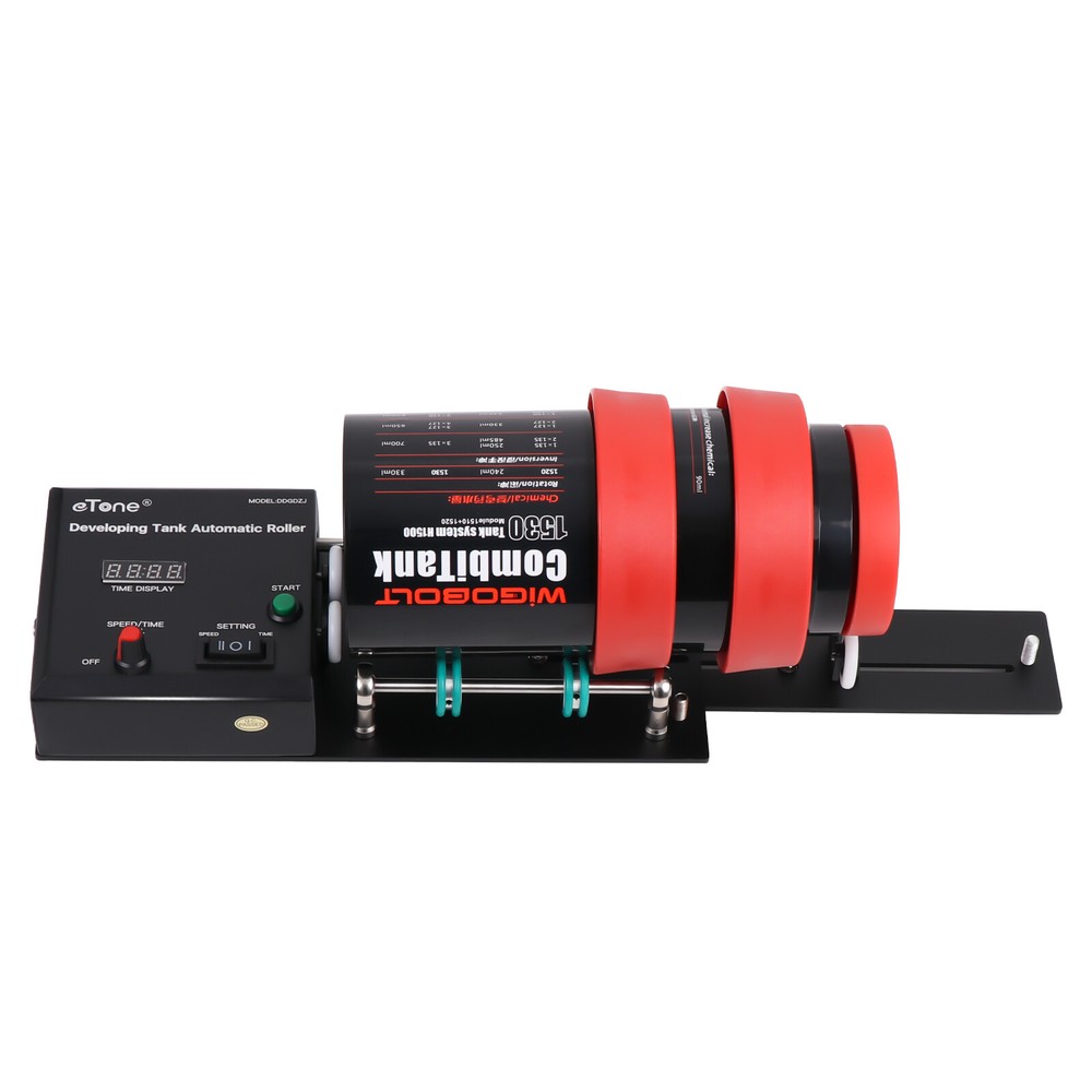 Automatic Darkroom Film Processor Machine with 3 Spirals Reel Developing Tank