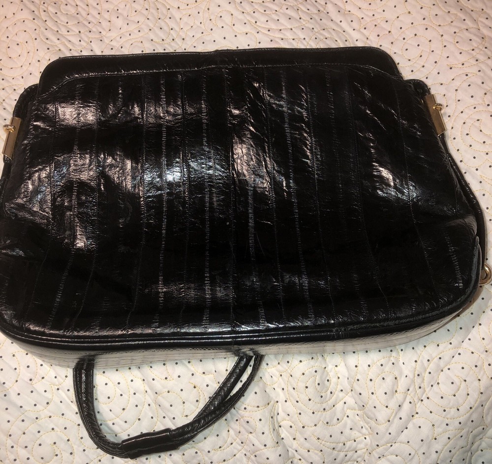 Vintage Black Eel Skin Purse