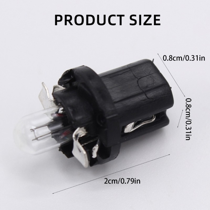 Easy Installation Dashboard PCB Instrument Panel Lamp Bulbs And Sockets 5 Pair