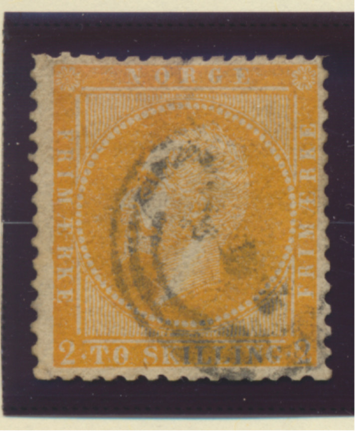 Norway Stamp Scott #2, Used