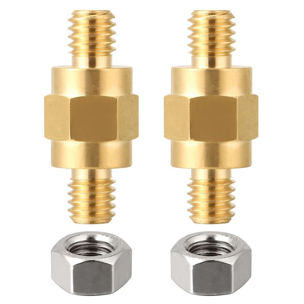 3/8"-16 Brass Side Post Battery Terminal Bolt Standard Extender Stud for GM Post