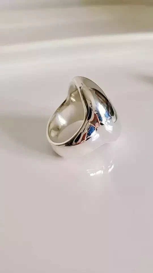 Large Bold Sterling Silver Dome Ring Chunky Electroform Dome Ring Gift For Women
