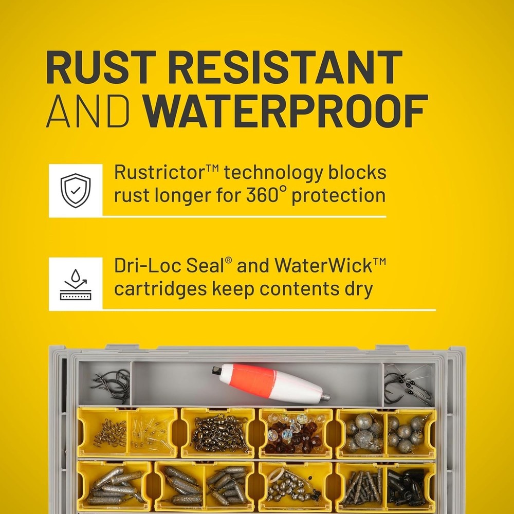 Gray & Yellow EDGE Terminal Tackle Storage, Rust-Resistant