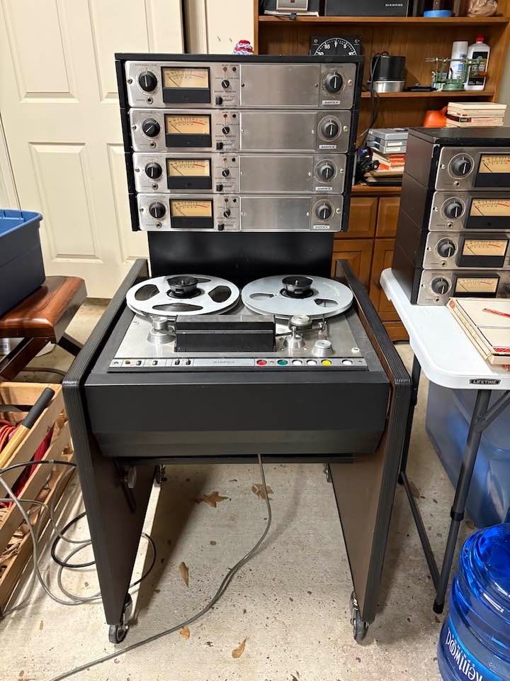 Ampex AG-440b studio recorder preamp Bottom Metal Frame