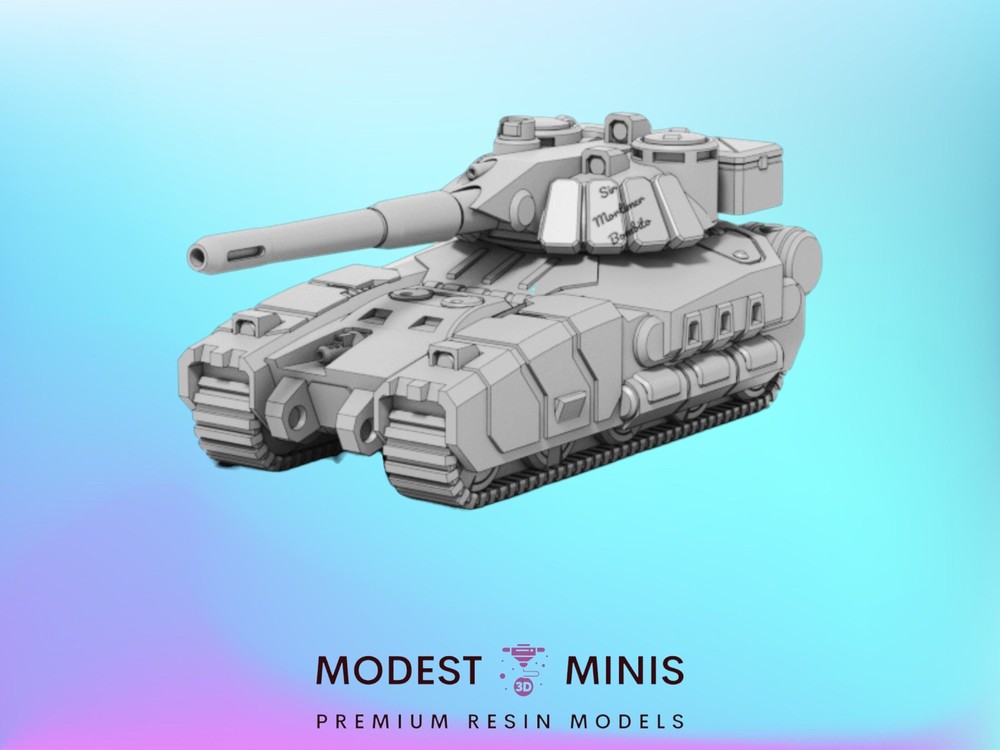 POEasy Tank Heavy Medium | 1:265 | 6mm Battletech Scale | Mecha | Sir Mortimer