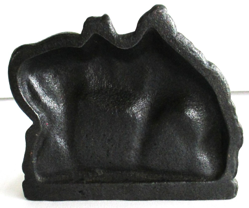 Bronze Plated Cast Iron Saddled Horse Bookend