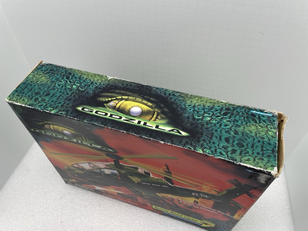 GODZILLA APACHE ATTACK COPTER TOY IN BOX 1998 TRENDMASTERS