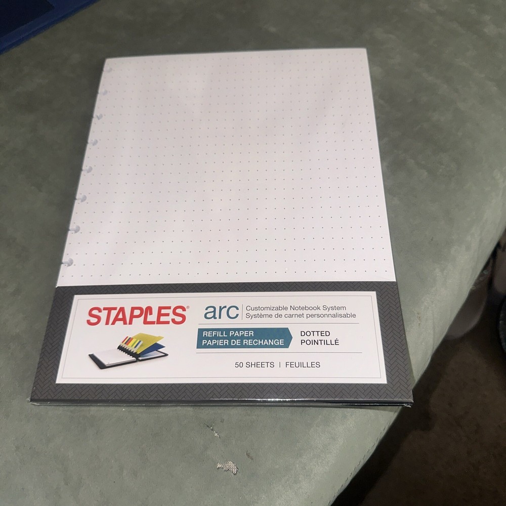 Arc Customizable Notebook System Dotted Refill Paper 8.5" x 11" 50 Sheets. New.