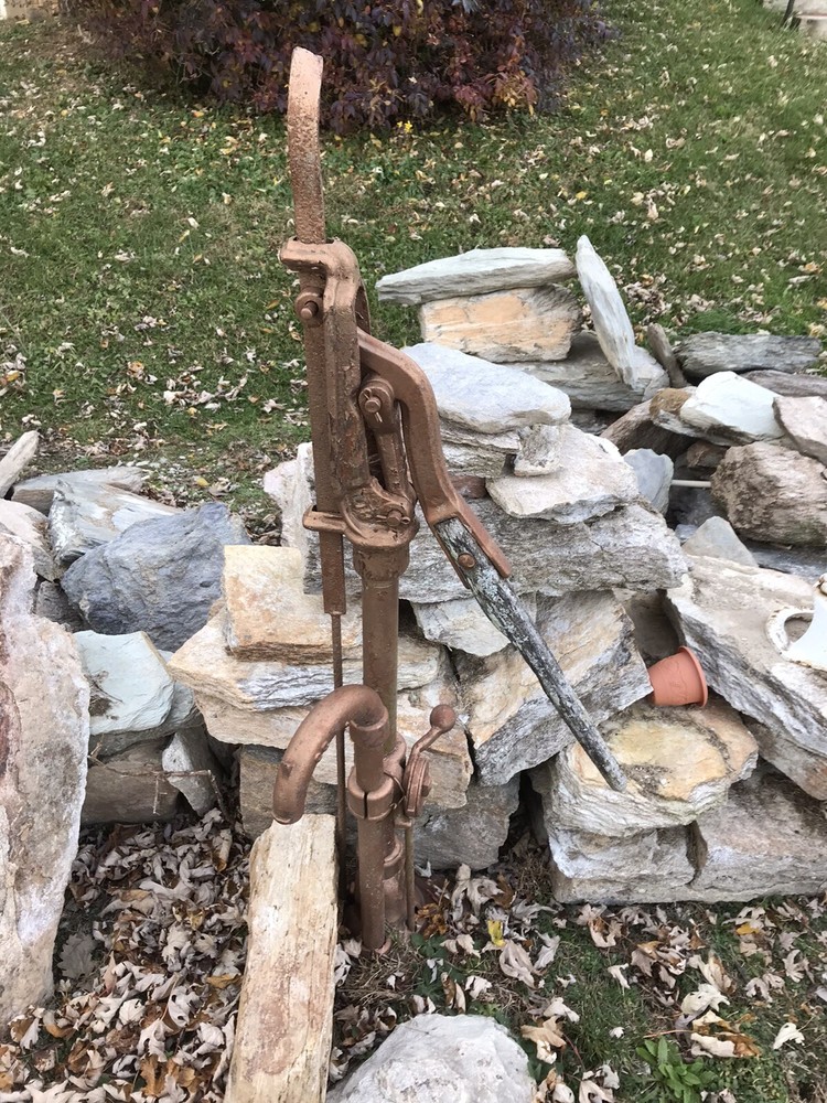 Vintage Cast Iron Hand Pump