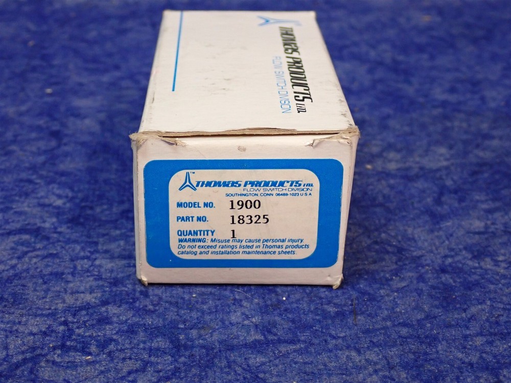 Thomas Products Flow Switch Model 1900 Part# 18325