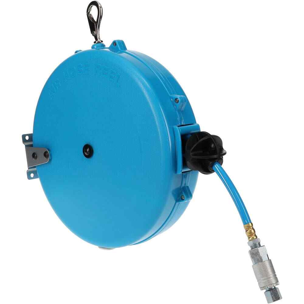 PRO SOURCE 28' Spring Retractable Hose Reel 150 psi, Hose Included