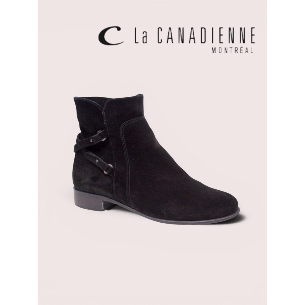 La CANADIENNE Black Leather Booties