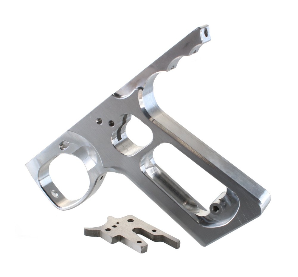 SHOCKTECH AUTOCOCKER 09 SFL FRAME RAW + MATCHING THICK TRIGGER PLATE PAINTBALL