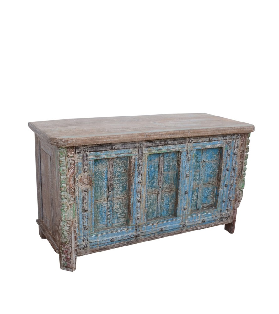 Reclaimed Teak Wood Trunk with storage