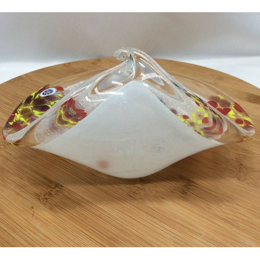Millefiori style Glass Dish