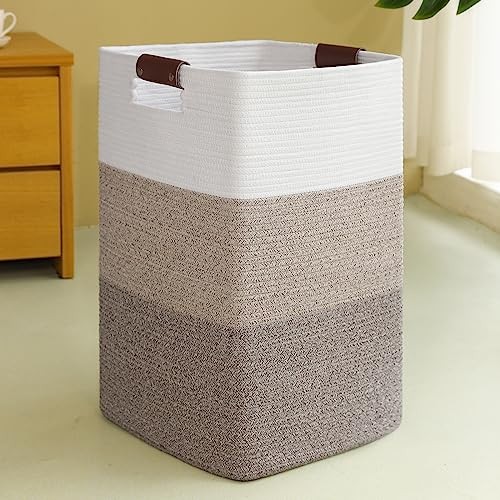 Laundry Hamper 96L Extra Large Laundry Basket, Woven Blanket Gradient Yellow