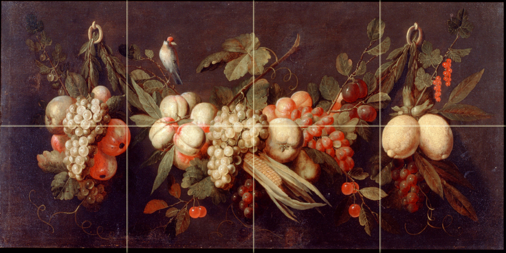 Art Kitchen Pears Apples Ceramic Mural Backsplash Bath Tile #2128