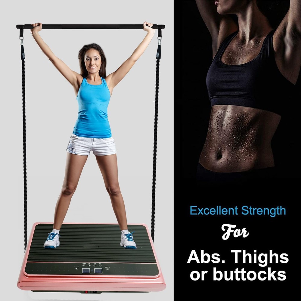 Vibration Plate Exercise Machine Whole Body Vibration Platform Machine with P...