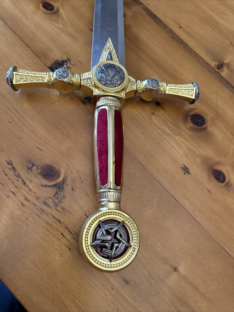 Masonic Sword, Gold Finished