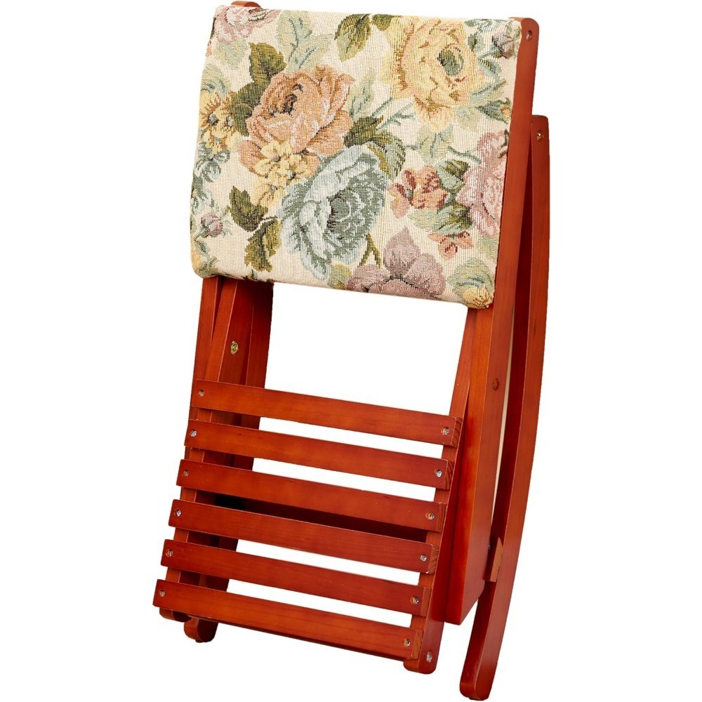 Foldable Upholstered Rocking Footrests - Floral