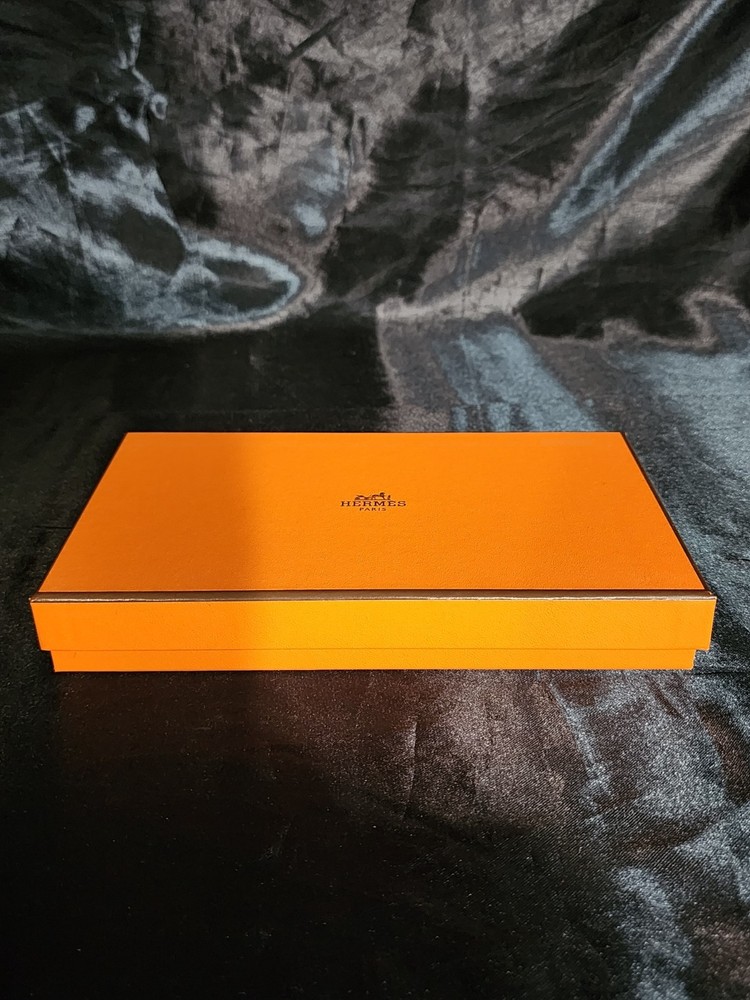 Authentic Hermes Empty Box #57 w/Tissue Paper & Ribbon