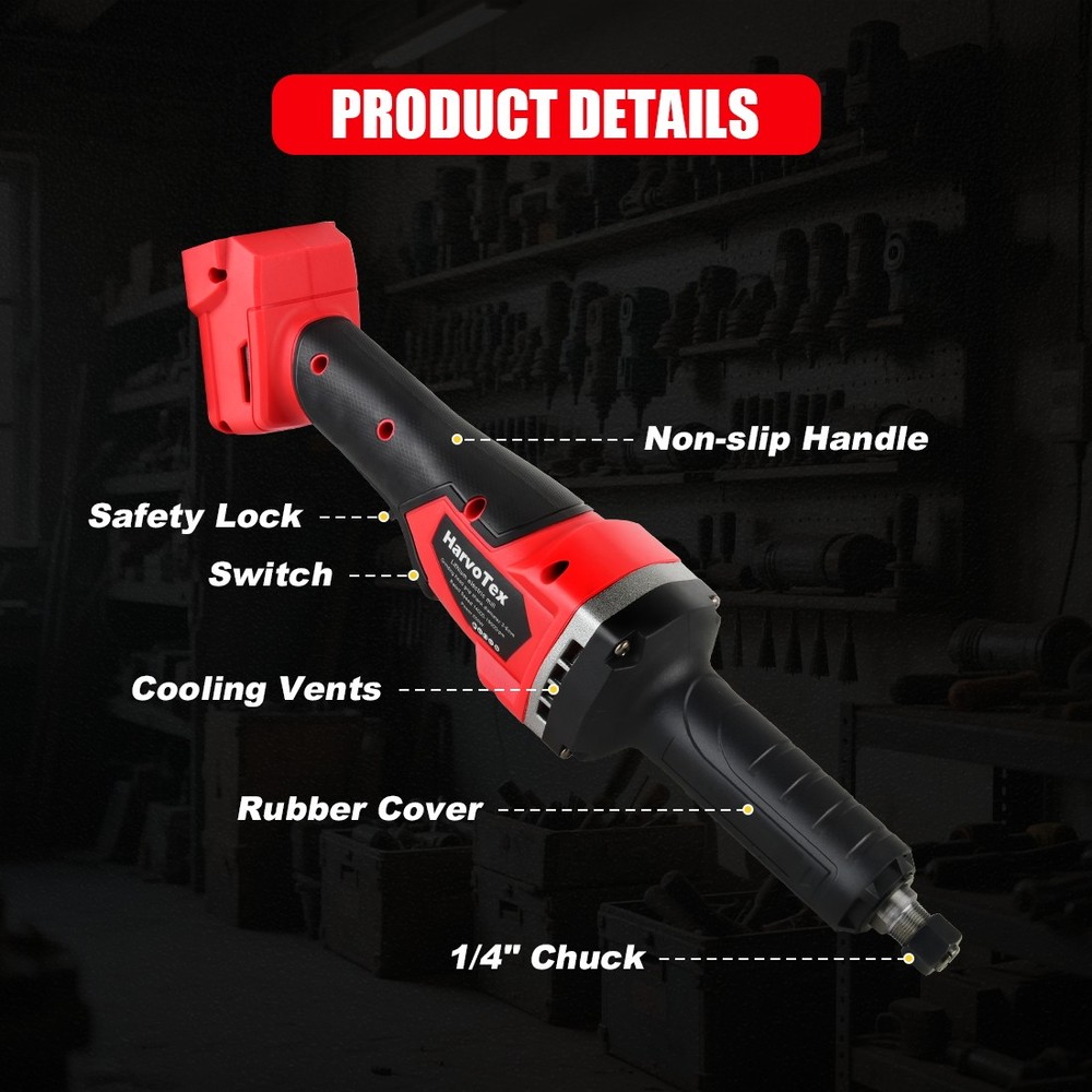 Cordless Die Grinder for Milwaukee Battery Variable Speed Brushless Tool Only