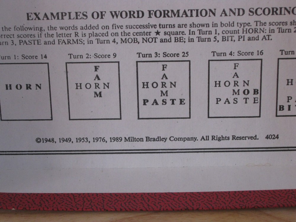 Vintage Scrabble Crossword Game 1989 Complete